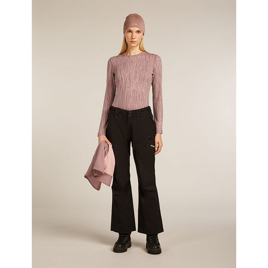 Haut thermique à manches longues Icebreaker Merino 260 Tech Vertex pour femme, Delta Lines