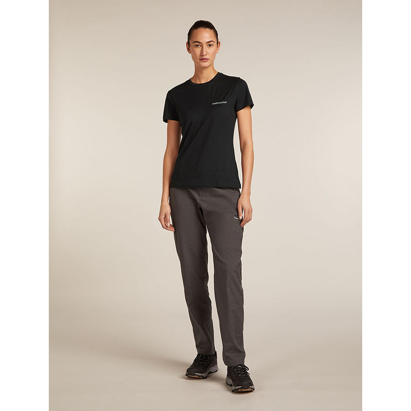 Icebreaker Women's Merino 150 Tech Lite Short Sleeve T-Shirt IB Wordmark