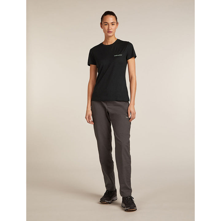 Icebreaker Women's Merino 150 Tech Lite Short Sleeve T-Shirt IB Wordmark