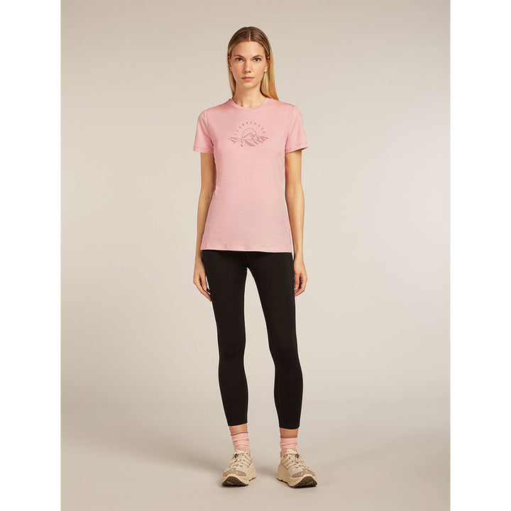 Icebreaker Women's Merino 150 Tech Lite Short Sleeve T-Shirt Sunrise Summit