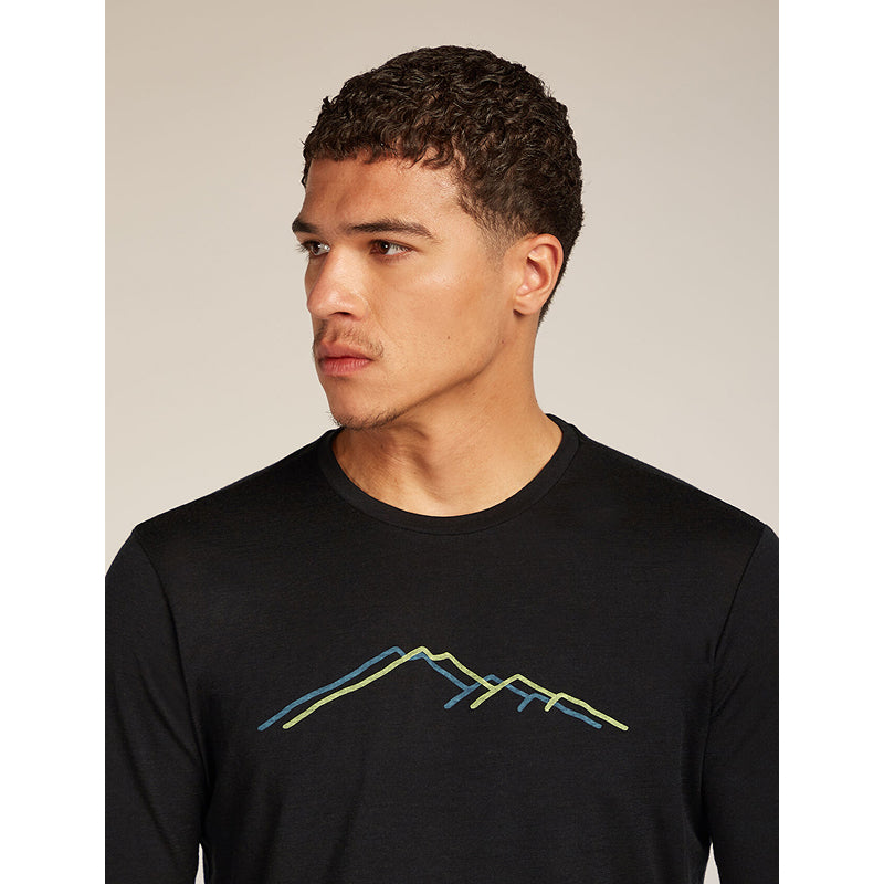 Icebreaker Men's Merino 150 Tech Lite Long Sleeve T-Shirt Rainer Ridge