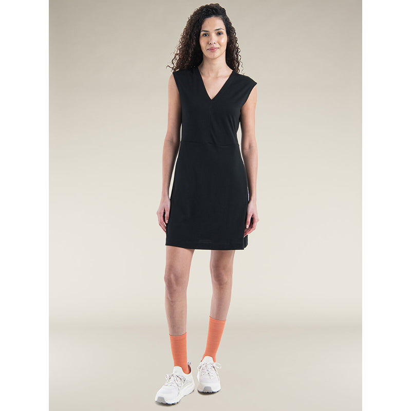Icebreaker Women Merino 200 Granary Sleeveless V Neck Dress