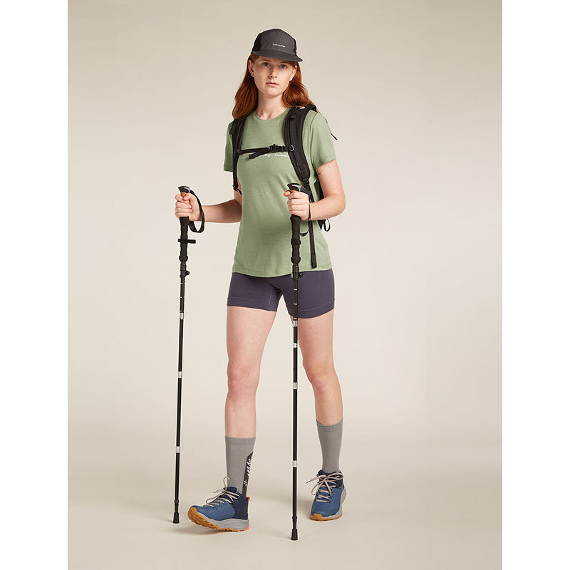 Icebreaker Women Merino 150 Tech Lite SS Tee Single Line Camp