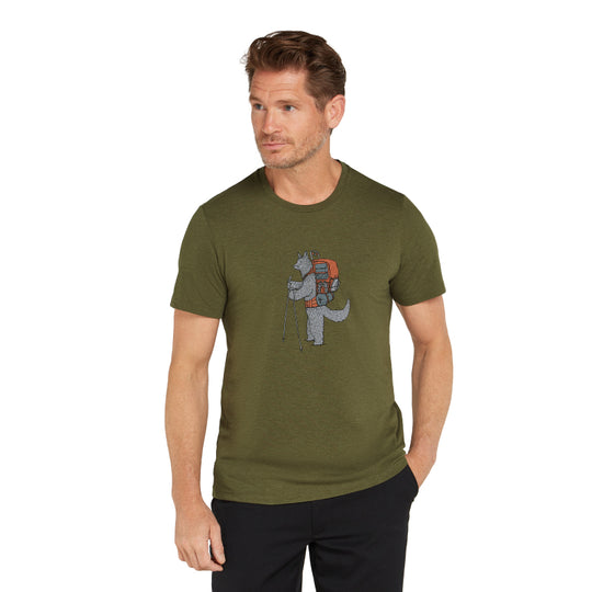 T-shirt à manches courtes Icebreaker Merino Central Classic pour homme Tech Head