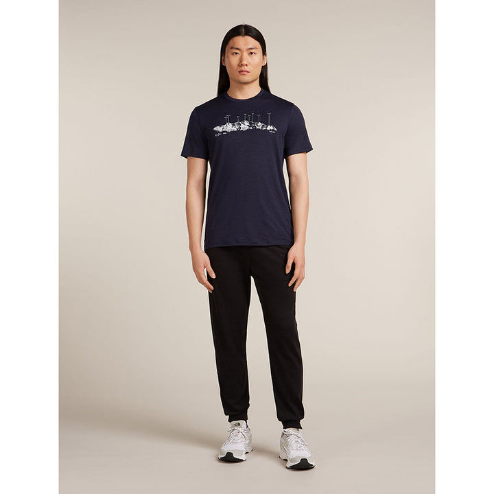 Icebreaker Men's Merino 150 Tech Lite Short Sleeve T-Shirt The Peaks
