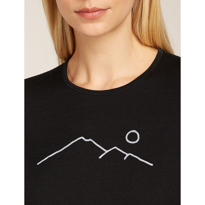 Icebreaker Women's Merino 200 Oasis Long Sleeve Crew Thermal Top Rainer Ridge