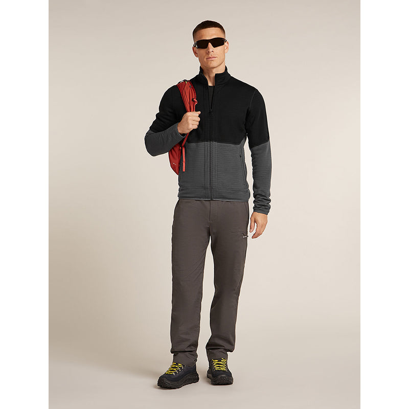 Icebreaker Men's Merino 400 RealFleece™ Descender Long Sleeve Zip Jacket