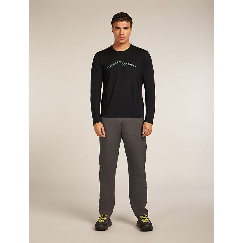 Icebreaker Men's Merino 150 Tech Lite Long Sleeve T-Shirt Rainer Ridge