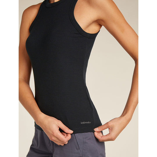 Icebreaker Women Merino Blend Rib Lotus Tank