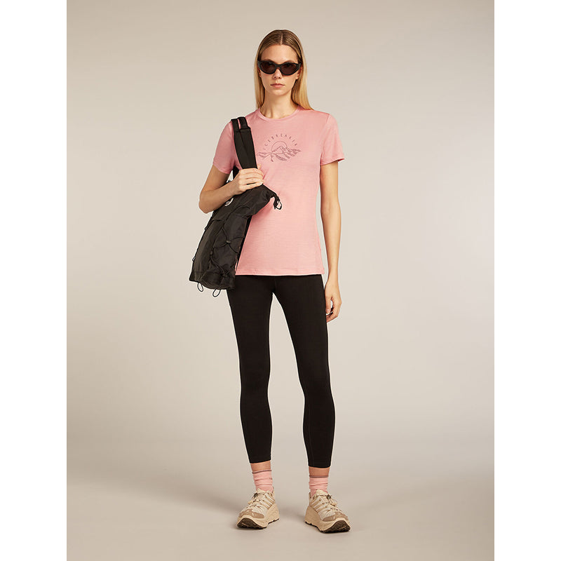 Icebreaker Women's Merino 150 Tech Lite Short Sleeve T-Shirt Sunrise Summit
