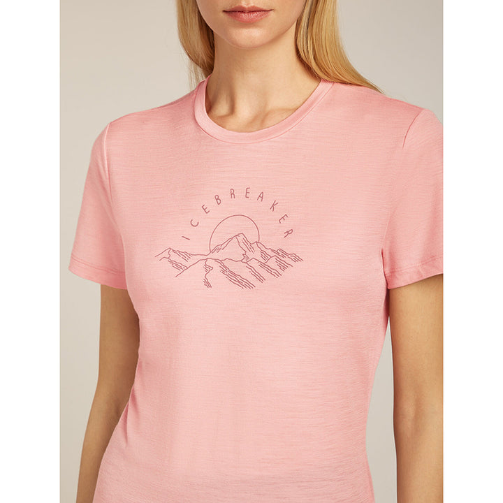 Icebreaker Women's Merino 150 Tech Lite Short Sleeve T-Shirt Sunrise Summit