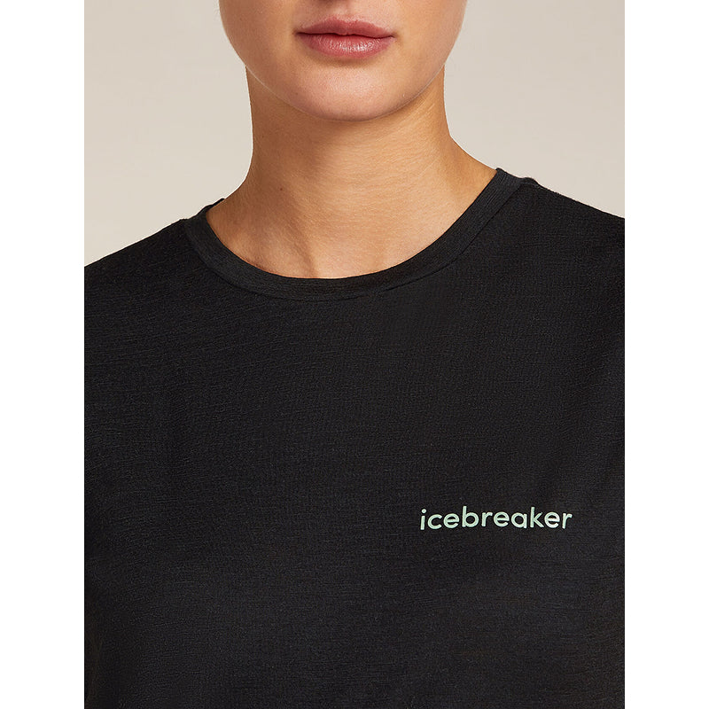 Icebreaker Women's Merino 150 Tech Lite Short Sleeve T-Shirt IB Wordmark