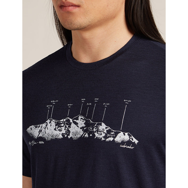 Icebreaker Men's Merino 150 Tech Lite Short Sleeve T-Shirt The Peaks
