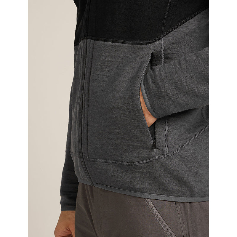Icebreaker Men's Merino 400 RealFleece™ Descender Long Sleeve Zip Jacket