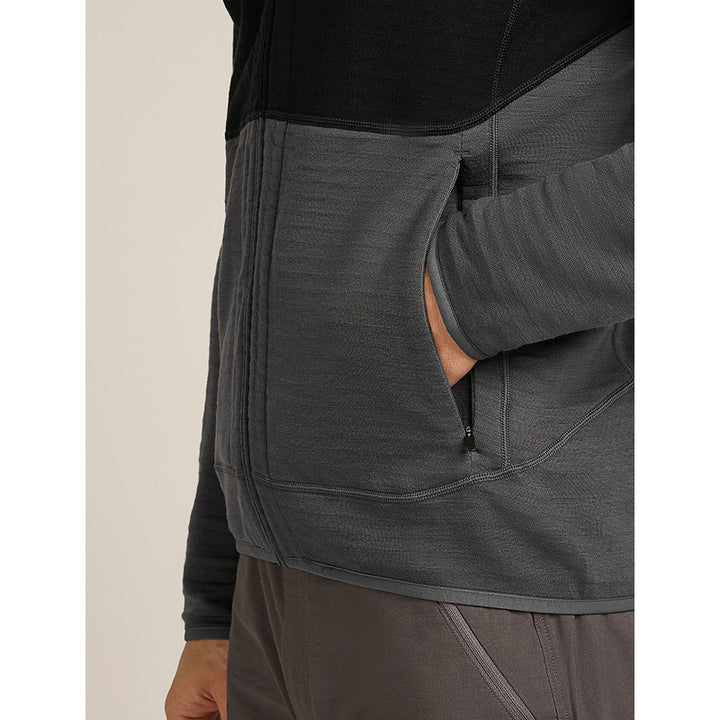 Icebreaker Men's Merino 400 RealFleece™ Descender Long Sleeve Zip Jacket