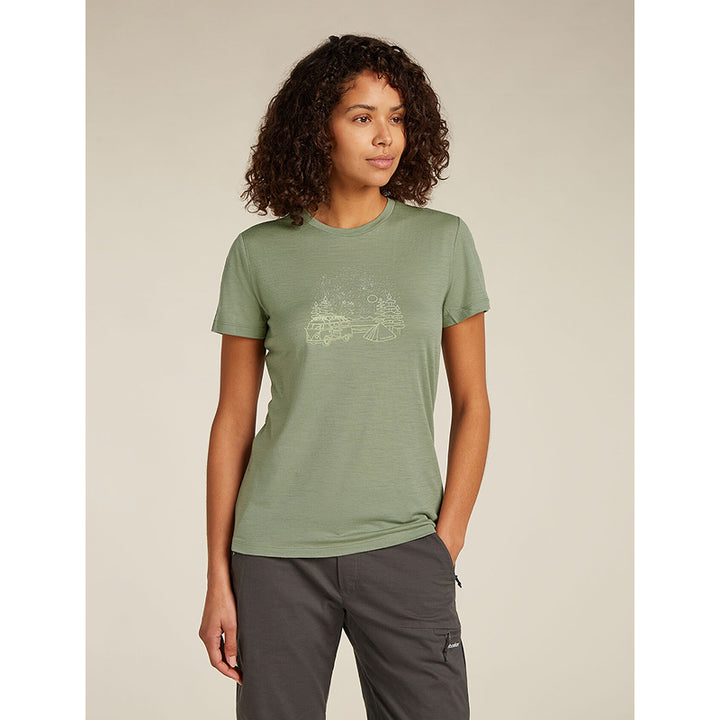 Icebreaker Women Merino 150 Tech Lite SS Tee Van Camp