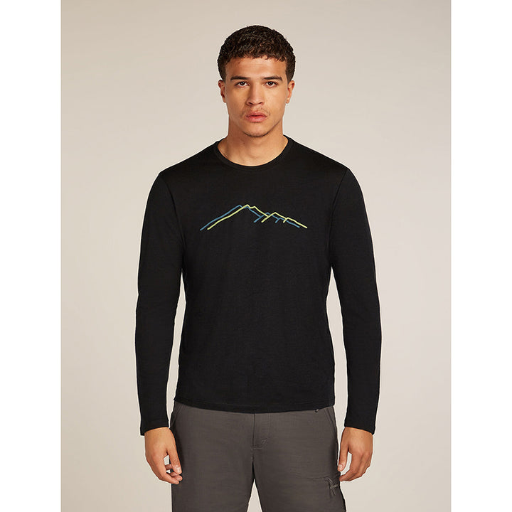 Icebreaker Men's Merino 150 Tech Lite Long Sleeve T-Shirt Rainer Ridge
