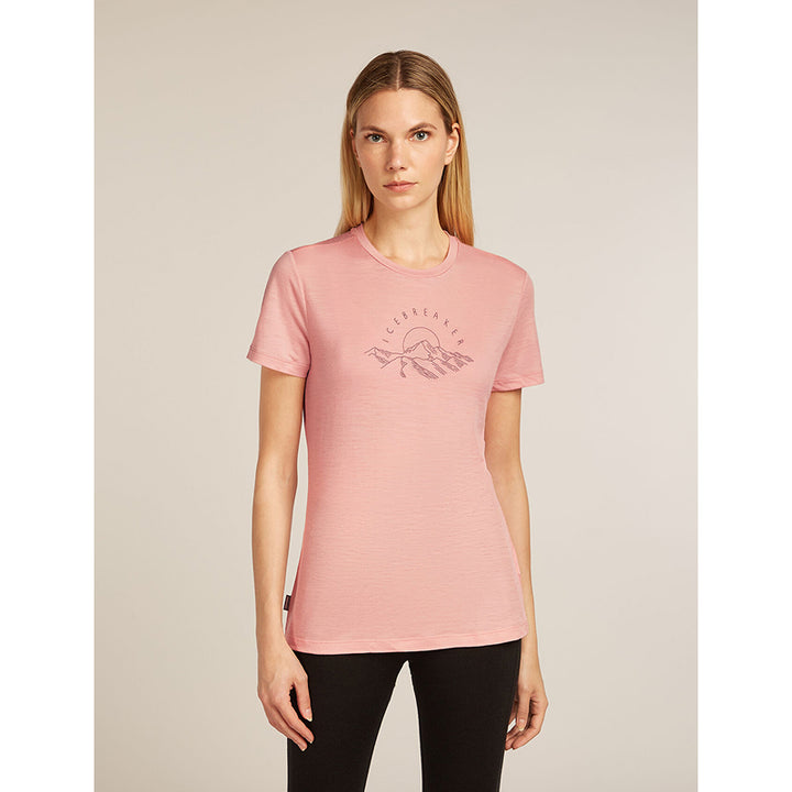 Icebreaker Women's Merino 150 Tech Lite Short Sleeve T-Shirt Sunrise Summit