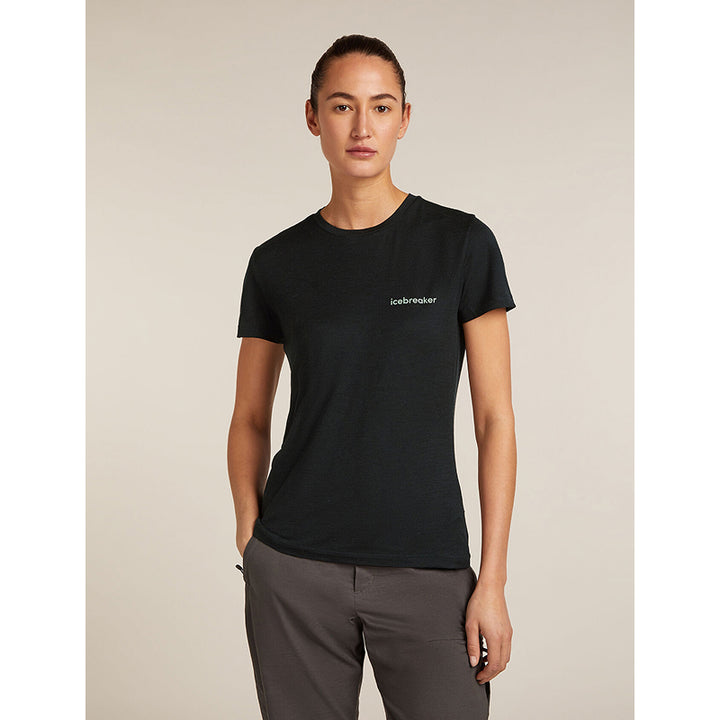Icebreaker Women's Merino 150 Tech Lite Short Sleeve T-Shirt IB Wordmark