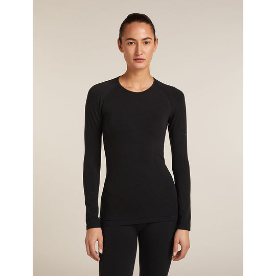 Haut thermique à manches longues sans coutures Icebreaker pour femme, mélange de mérinos 260 ZoneKnit™