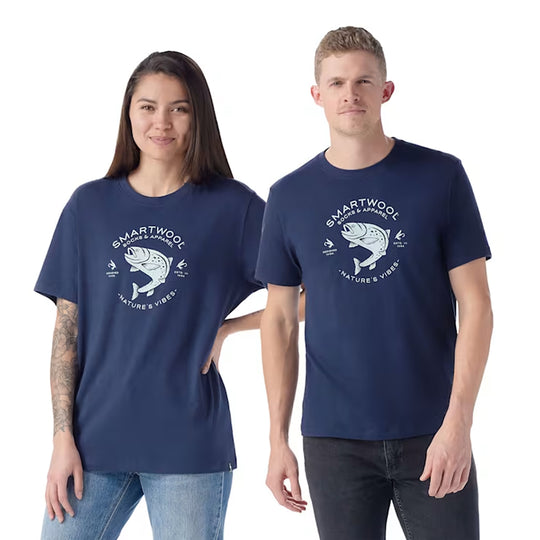 T-shirt graphique à manches courtes Smartwool Pêche à la truite