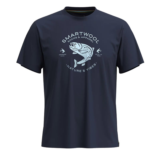 T-shirt graphique à manches courtes Smartwool Pêche à la truite