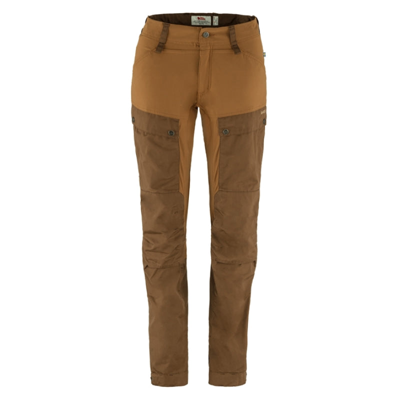 FJÄLLRÄVEN Women's Keb Trousers Curved Regular - Timber Brown / Chestnut