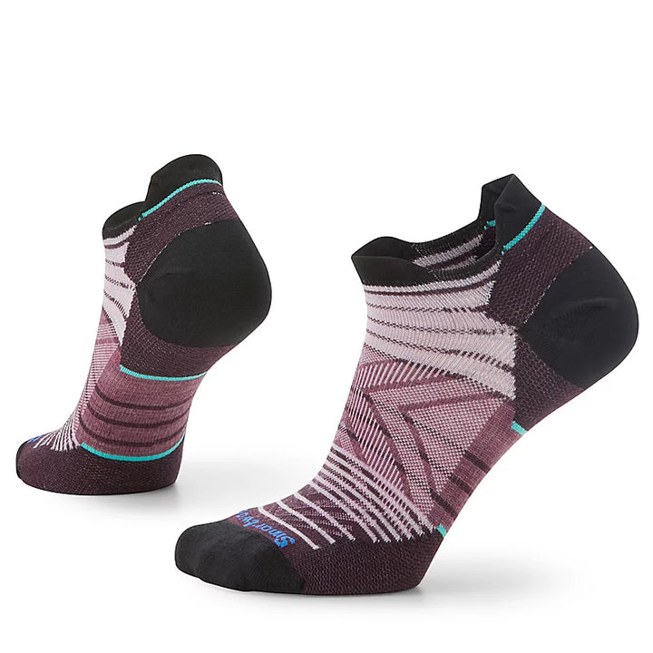 SmartWool Women's Run Zero Cushion Stripe Low Ankle Socks
