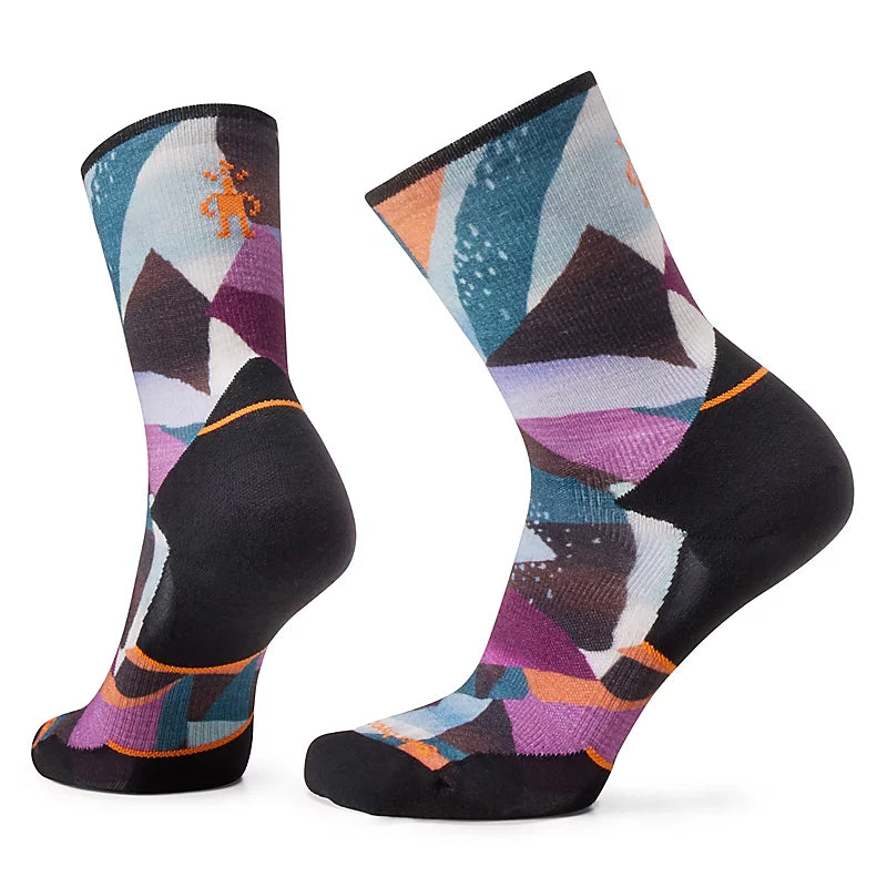 SmartWool Women's Trail Run Targeted Cushion Mosaic Pieces Print Crew Socks