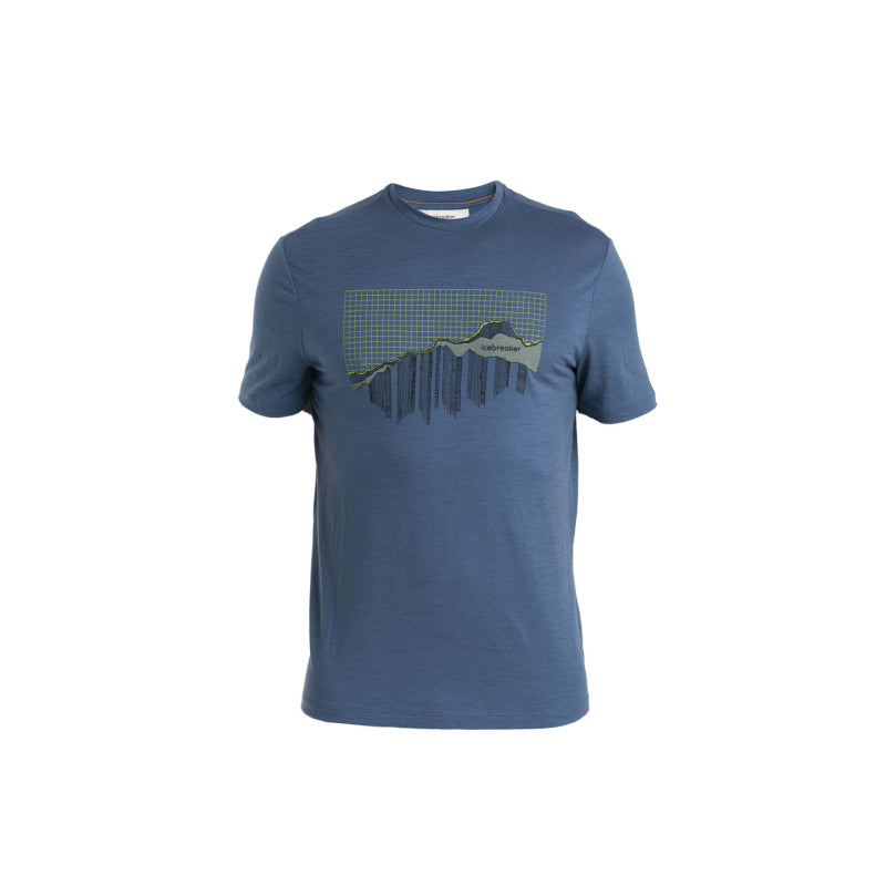 T-shirt à manches courtes Ice Breaker Men Merino 150 Tech Lite III - Pinnacle Grid