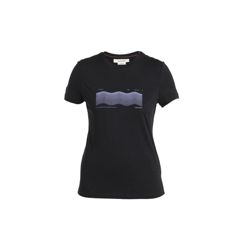 Ice Breaker Women Merino 150 Tech Lite III Short-Sleeve Tee - Contour Waves