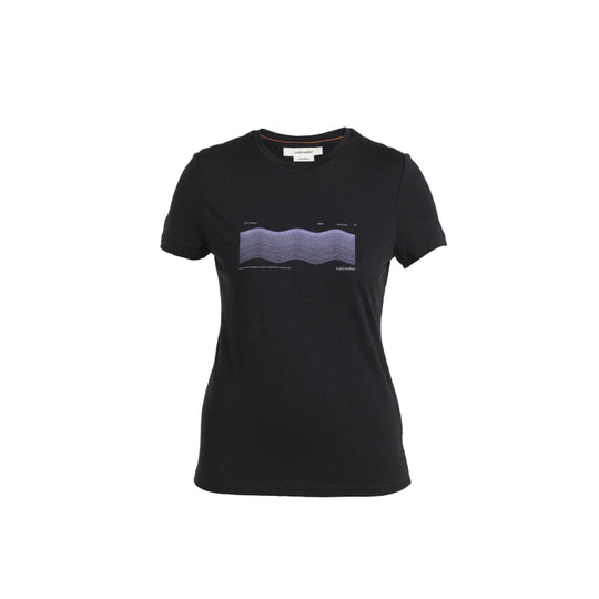 Ice Breaker Women Merino 150 Tech Lite III Short-Sleeve Tee - Contour Waves