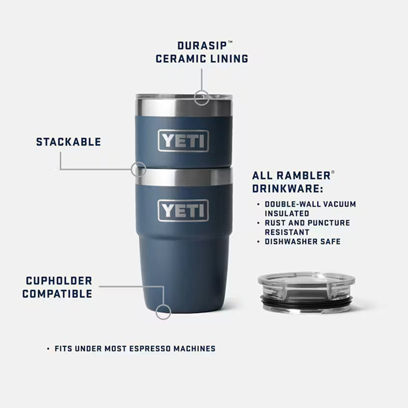 Yeti 8oz Rambler Stackable Cup with Ceramic Lining