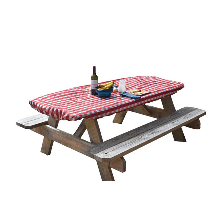 Adventure Ready Windproof Picnic Table Cover - Red Gingham