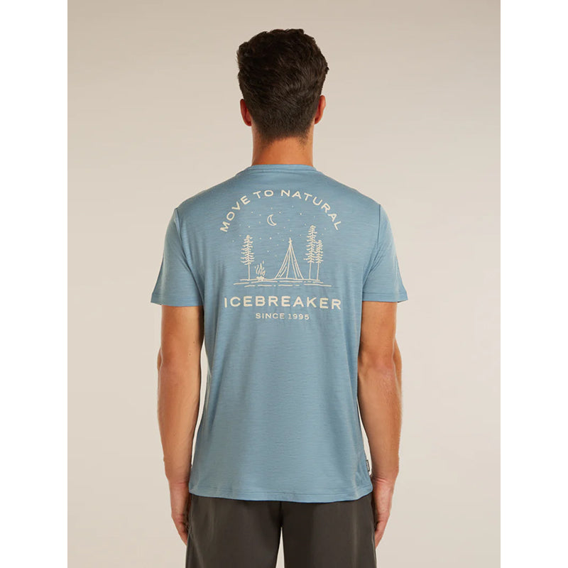 Ice Breaker Men Merino 150 Tech Lite Short Sleeve Tee Peaceful Pass