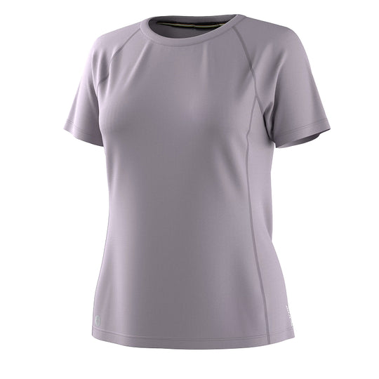 Gray short-sleeve shirt on a white background