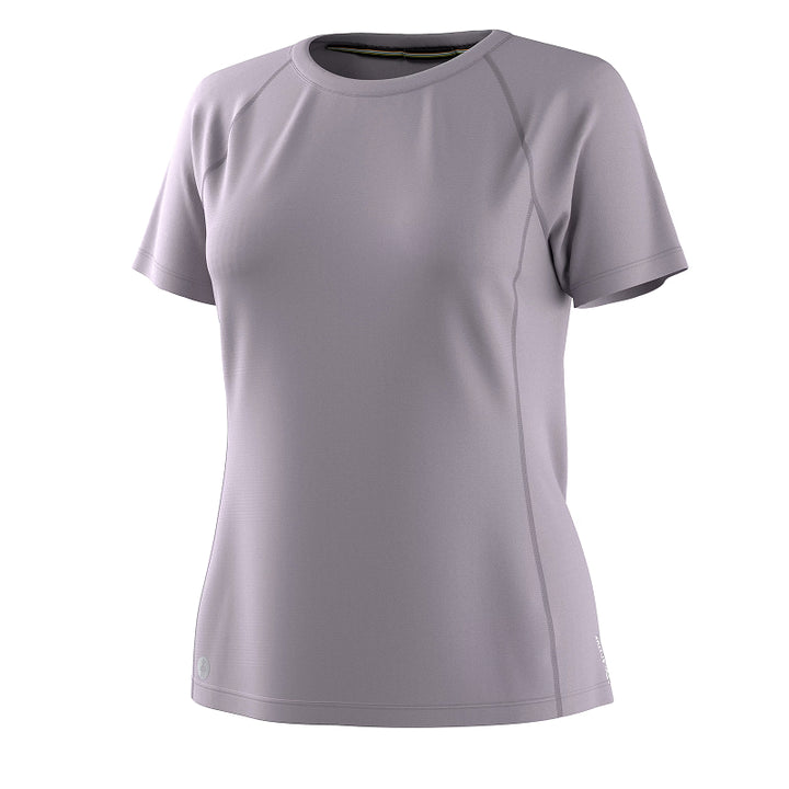 Gray short-sleeve shirt on a white background