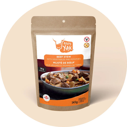 Happy Yak Beef Stew with Vegetables and Potatoes 1 Serving
