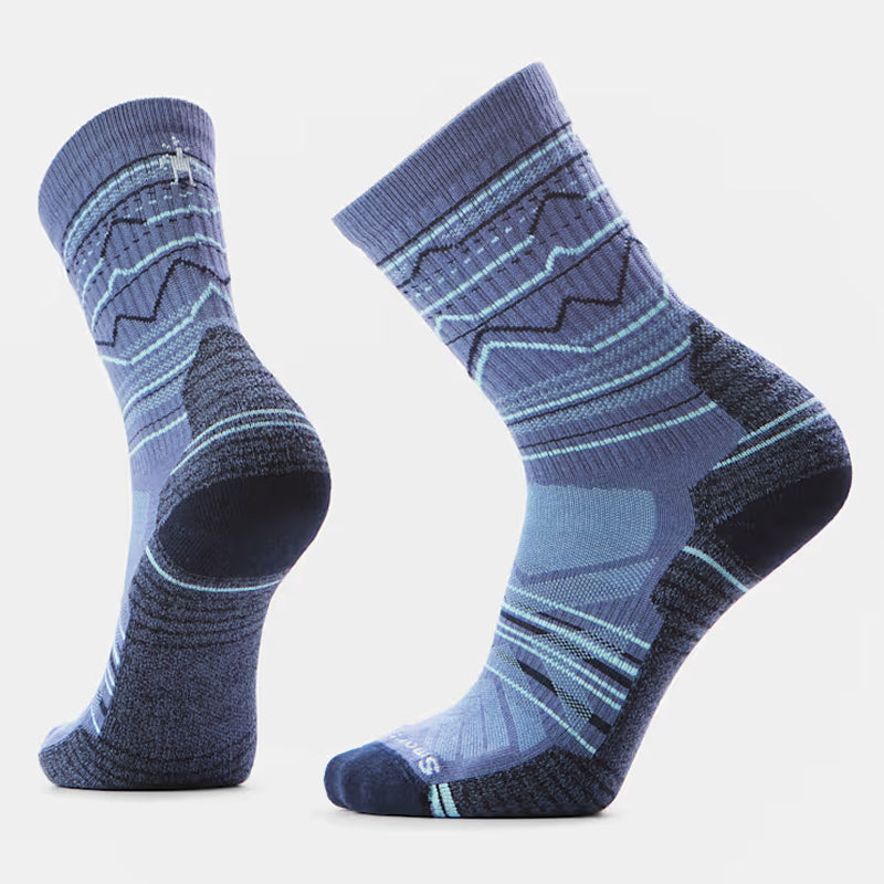 SmartWool Men's Hike Light Cushion Mountain Range Pattern Crew Socks
