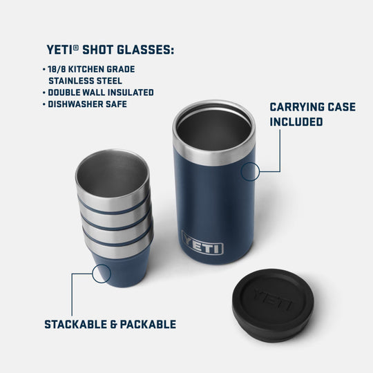 Yeti Shot Glasses &amp; Case