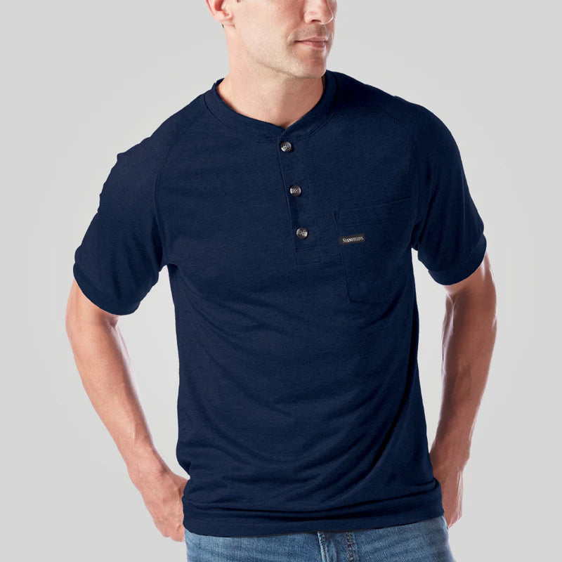 Stanfield's Short Sleeve Pocket Henley