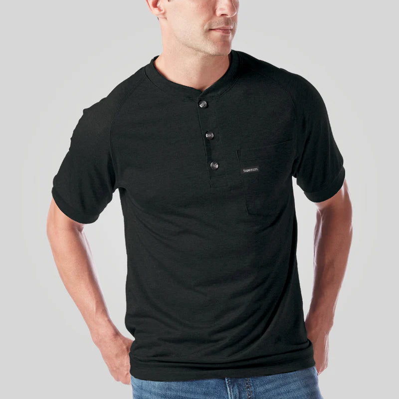 Stanfield's Short Sleeve Pocket Henley