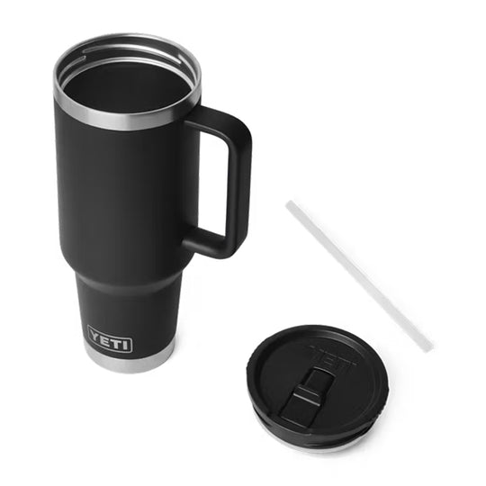 Yeti 40 oz Rambler Travel Mug with Color-Matched Straw Lid