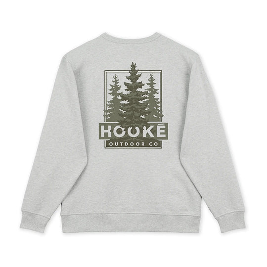 Pull ras du cou vert sapin Hooké pour homme