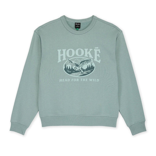 Pull ras du cou Hooké pour femme, motif hibou des neiges