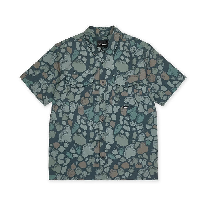 Hooké Men's River Camo Short Sleeve Shirt