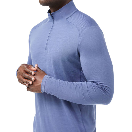 Pull Smartwool Active pour homme, col zippé 1/4