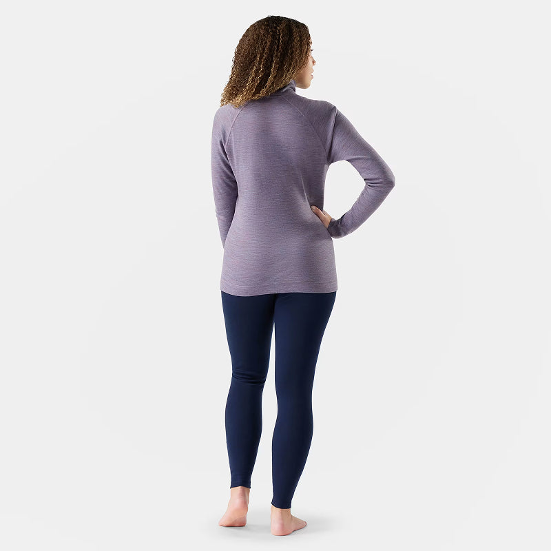 Smartwool Couche de base thermique classique en mérinos pour femme avec fermeture éclair 1/4 en boîte