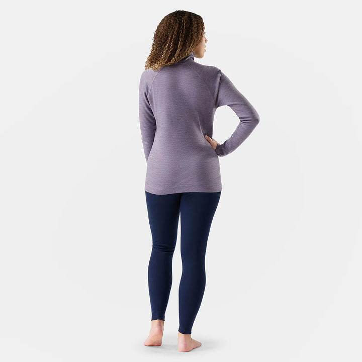 Smartwool Couche de base thermique classique en mérinos pour femme avec fermeture éclair 1/4 en boîte