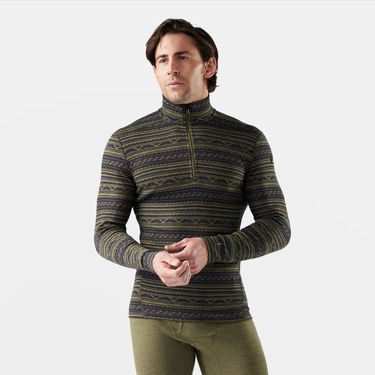 Sous-vêtement thermique classique en mérinos pour homme Smartwool, fermeture éclair 1/4, en boîte
